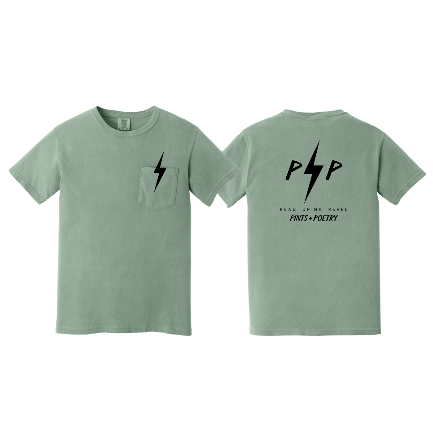 PINTS+POETRY Men's Comfort Colors® Pocket Tee