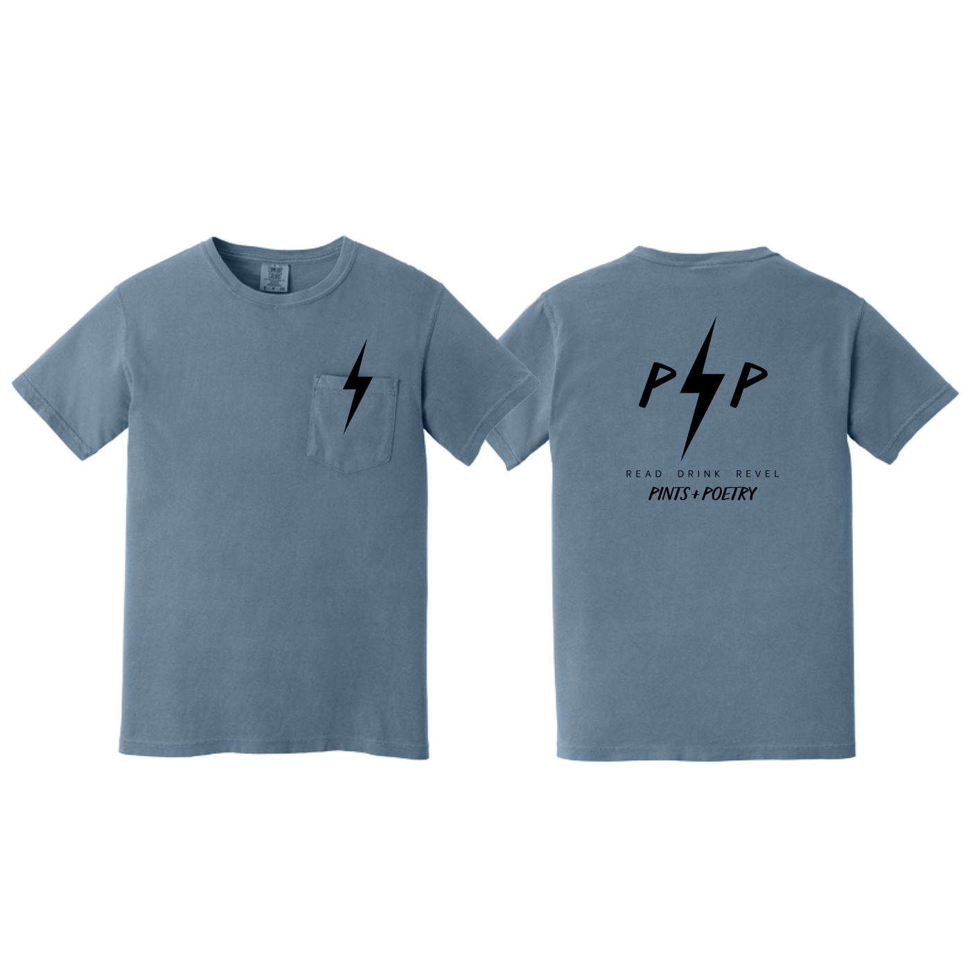 PINTS+POETRY Men's Comfort Colors® Pocket Tee