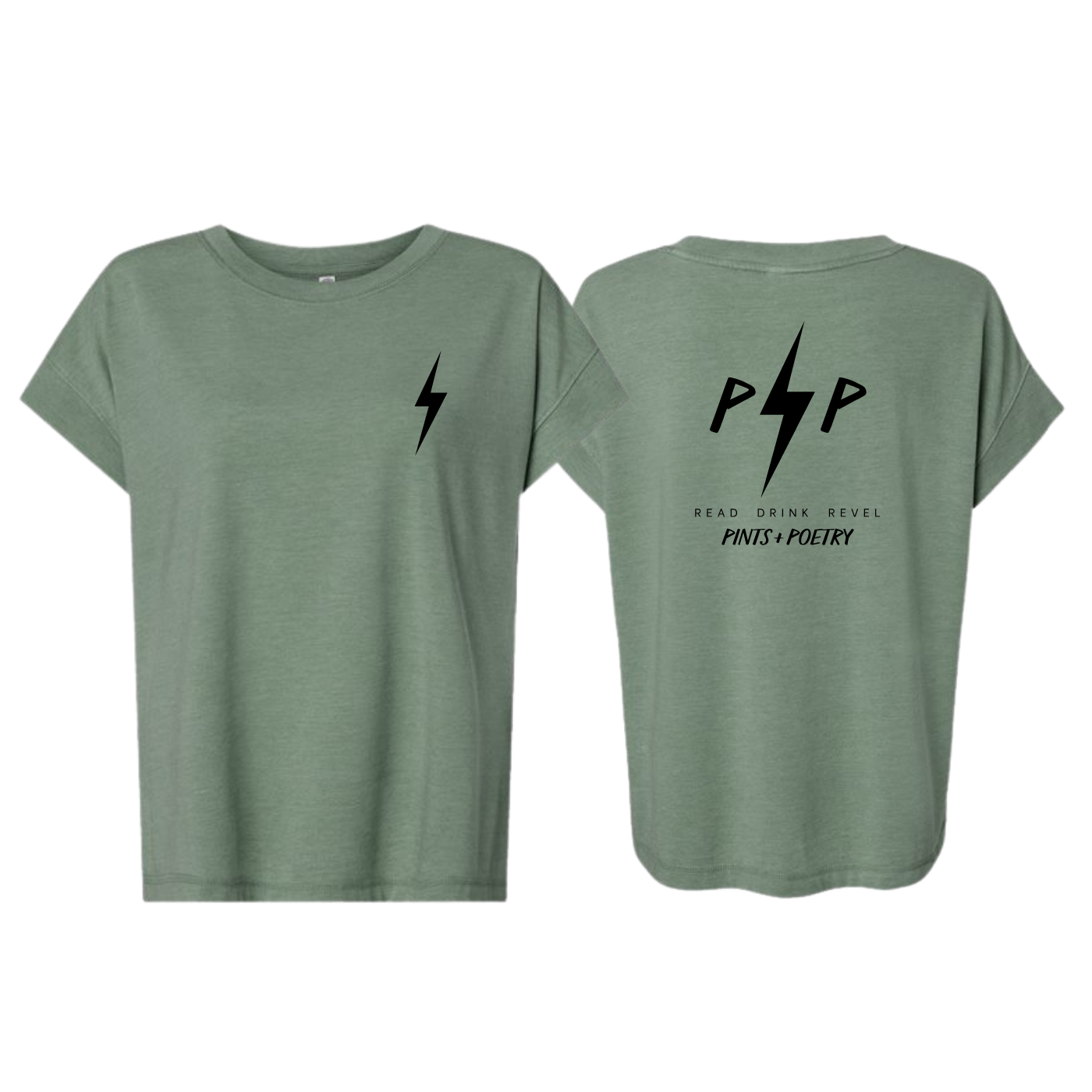 PINTS+POETRY Women's Relaxed Vintage Wash Tee