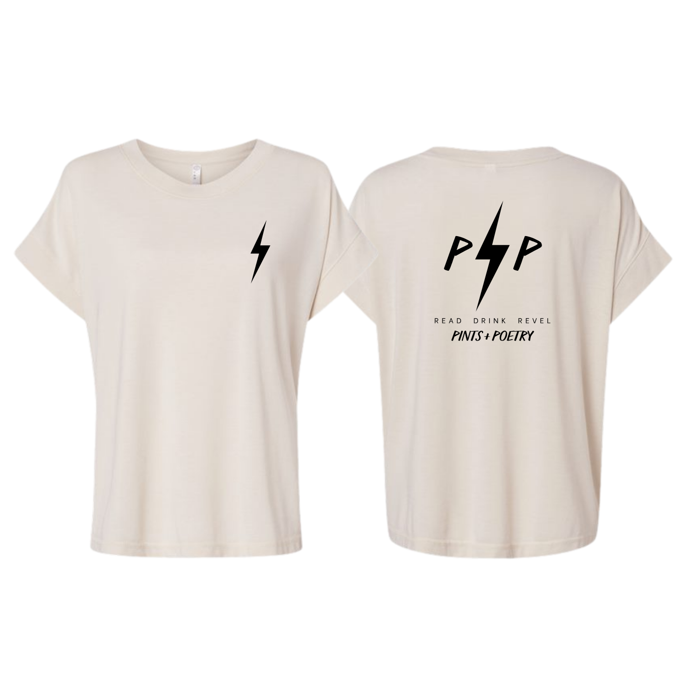 PINTS+POETRY Women's Relaxed Vintage Wash Tee